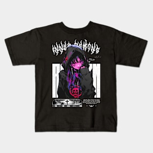 Inner Demons Anime Girl Kids T-Shirt